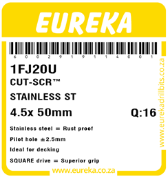 1FJ20 - Cut Screw St/St -1FJ20_Label_T